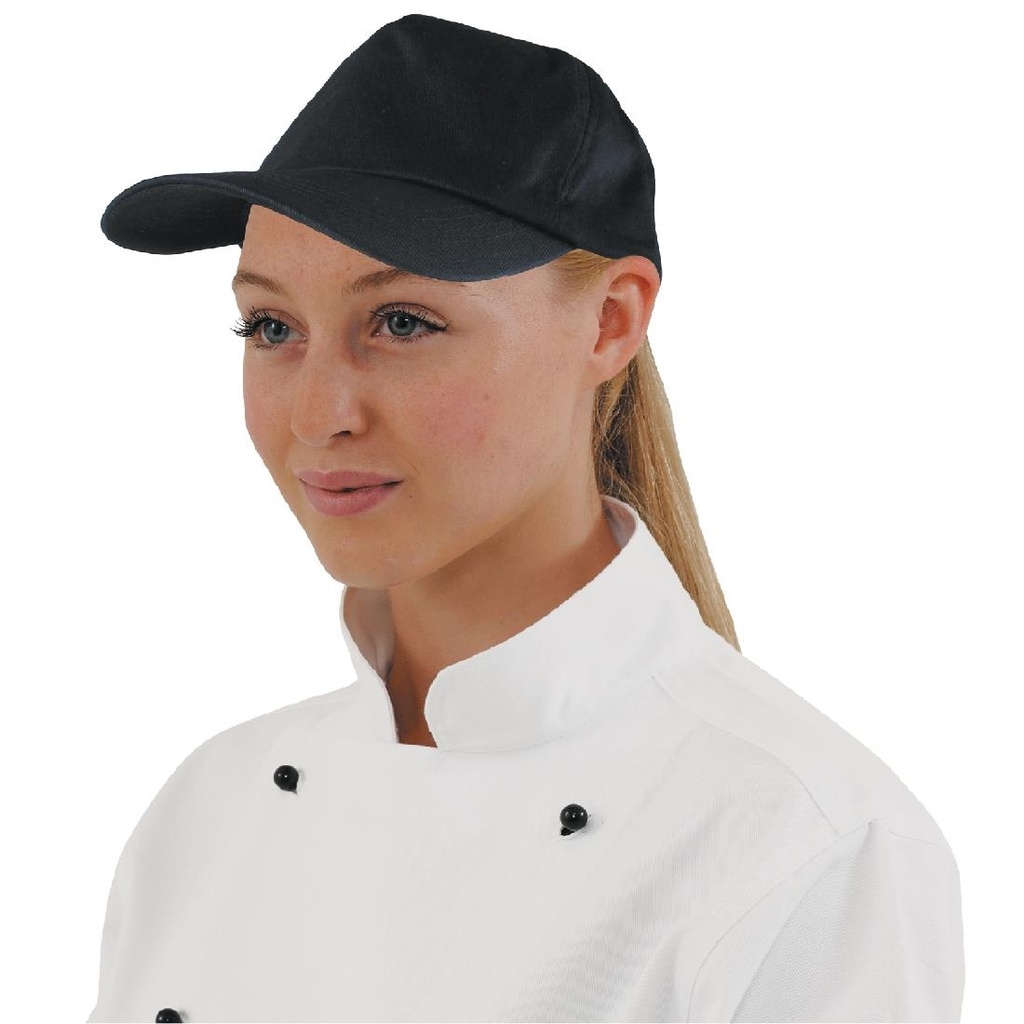 Whites polycotton baseballcap zwart one size