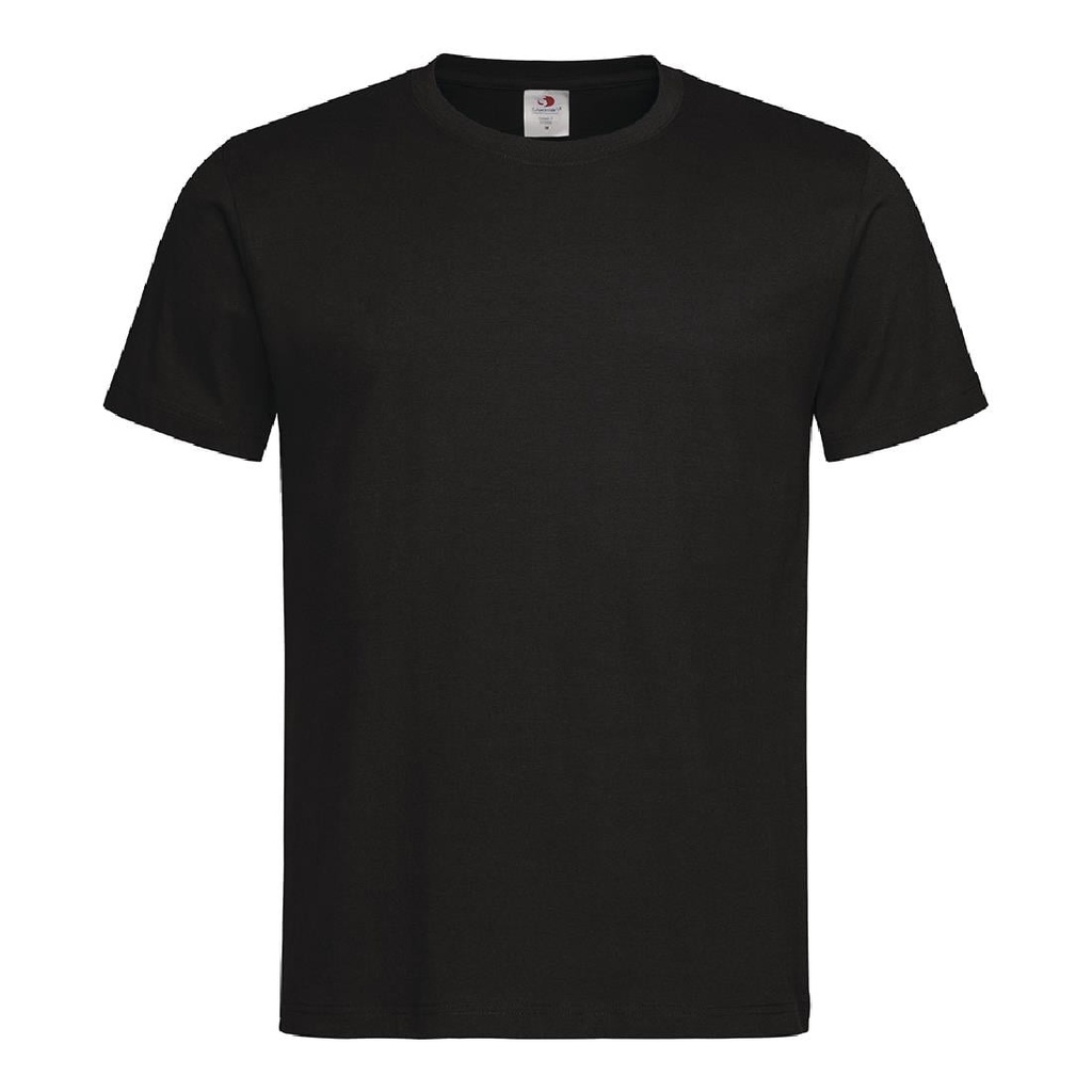 Unisex koks-T-shirt zwart XL