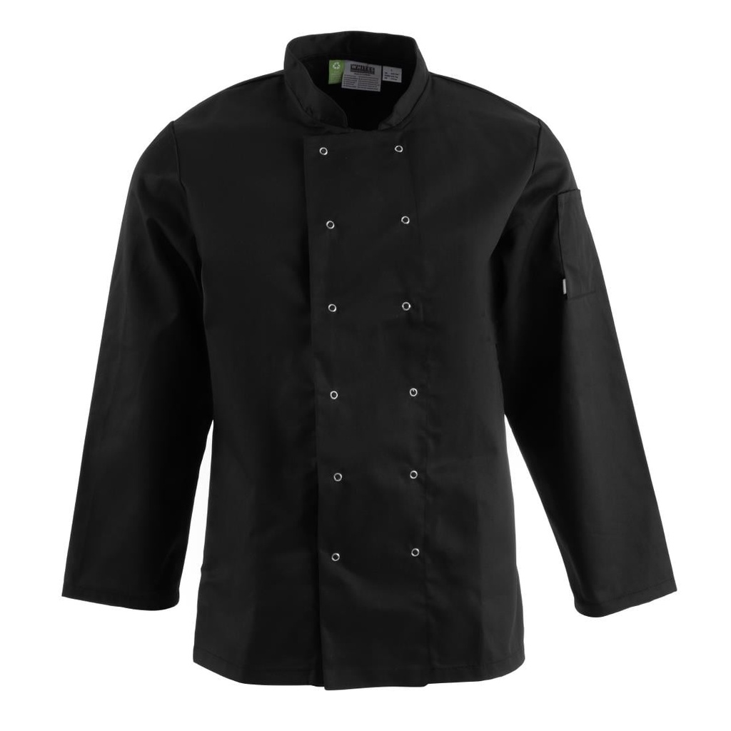 Whites Vegas unisex koksbuis lange mouw zwart XXL