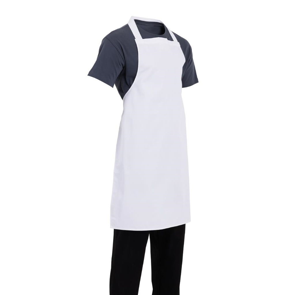 Whites polykatoen halterschort wit