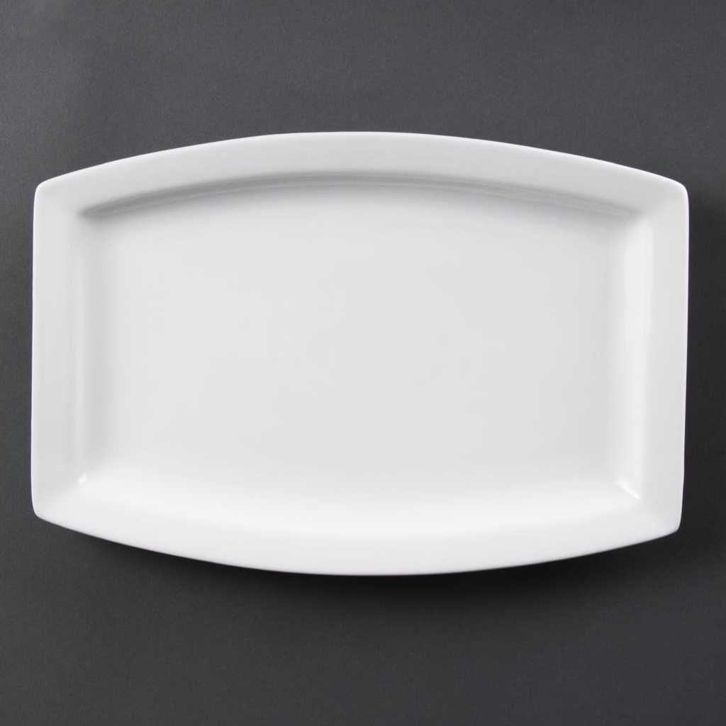 Olympia Whiteware rechthoekig schaal 32cm (6 stuks)