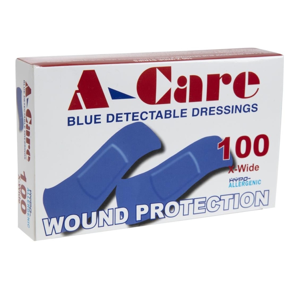 Blauwe standaard pleisters (100 stuks)