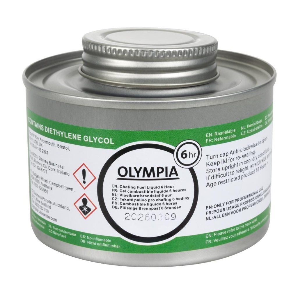 Olympia vloeibare brandpasta met lont 6 uur (12 stuks)