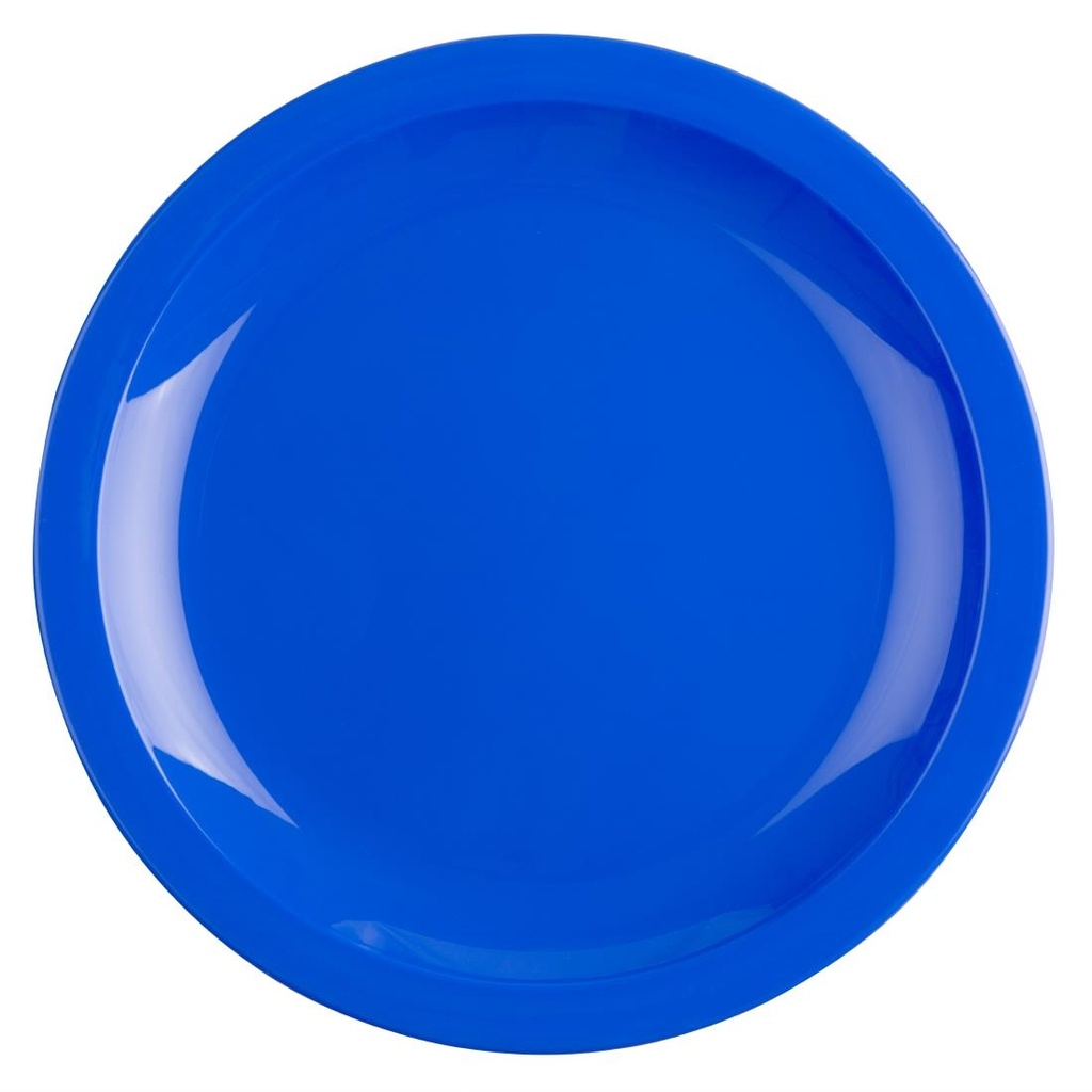 Olympia Kristallon polycarbonaat borden 23cm blauw (12 stuks)