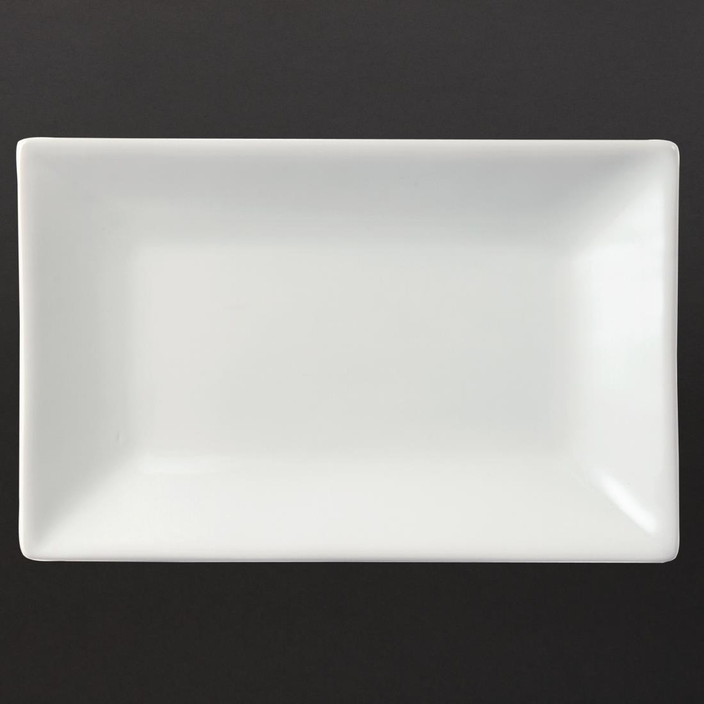 Olympia Whiteware rechthoekige serveerschalen 20x13cm (6 stuks)