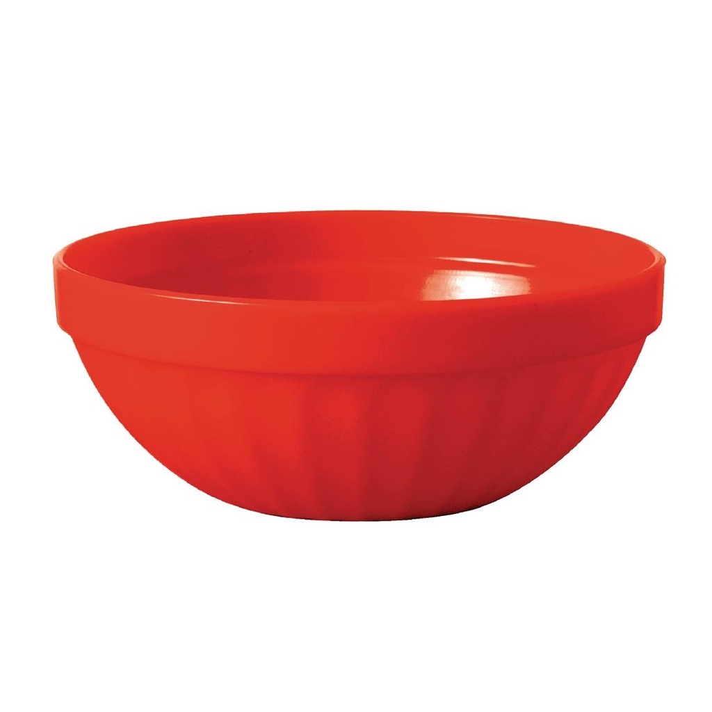 Olympia Kristallon polycarbonaat fruitschaaltjes rood (12 stuks)