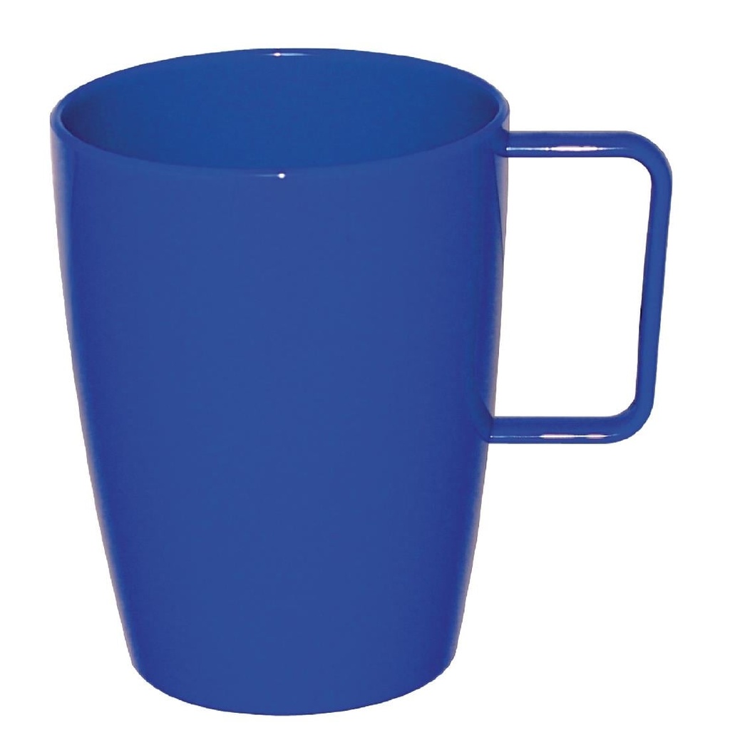 Olympia Kristallon bekers met handvat blauw 348,7ml (12 stuks)