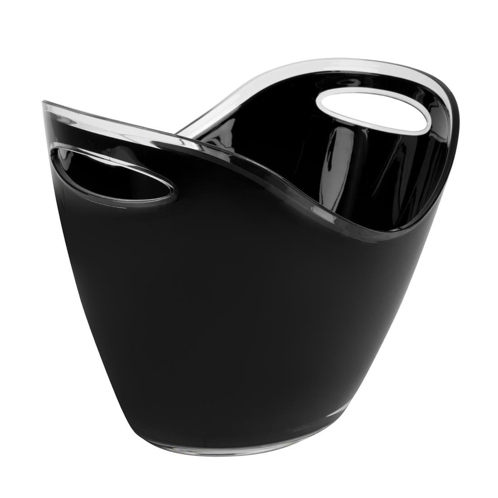 APS acryl champagne bowl groot zwart