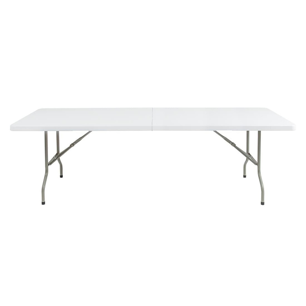 Bolero rechthoekige inklapbare tafel wit 8ft