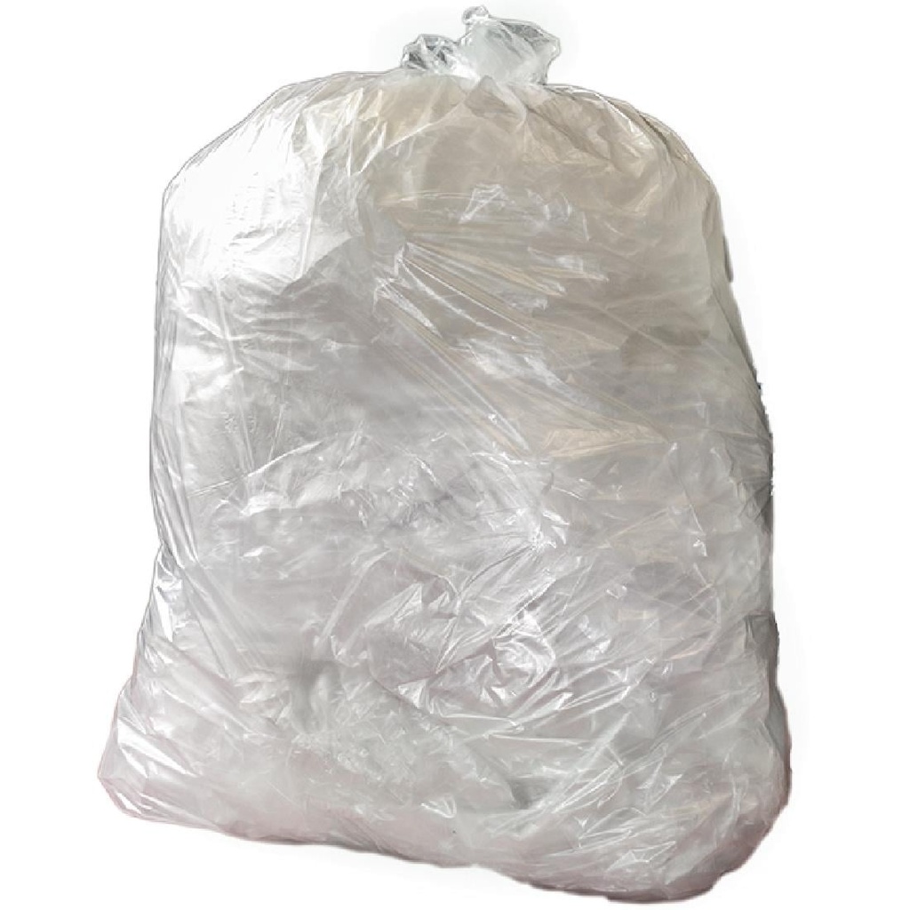 Jantex transparante afvalzakken gerecycled 90L 12kg (200 stuks)