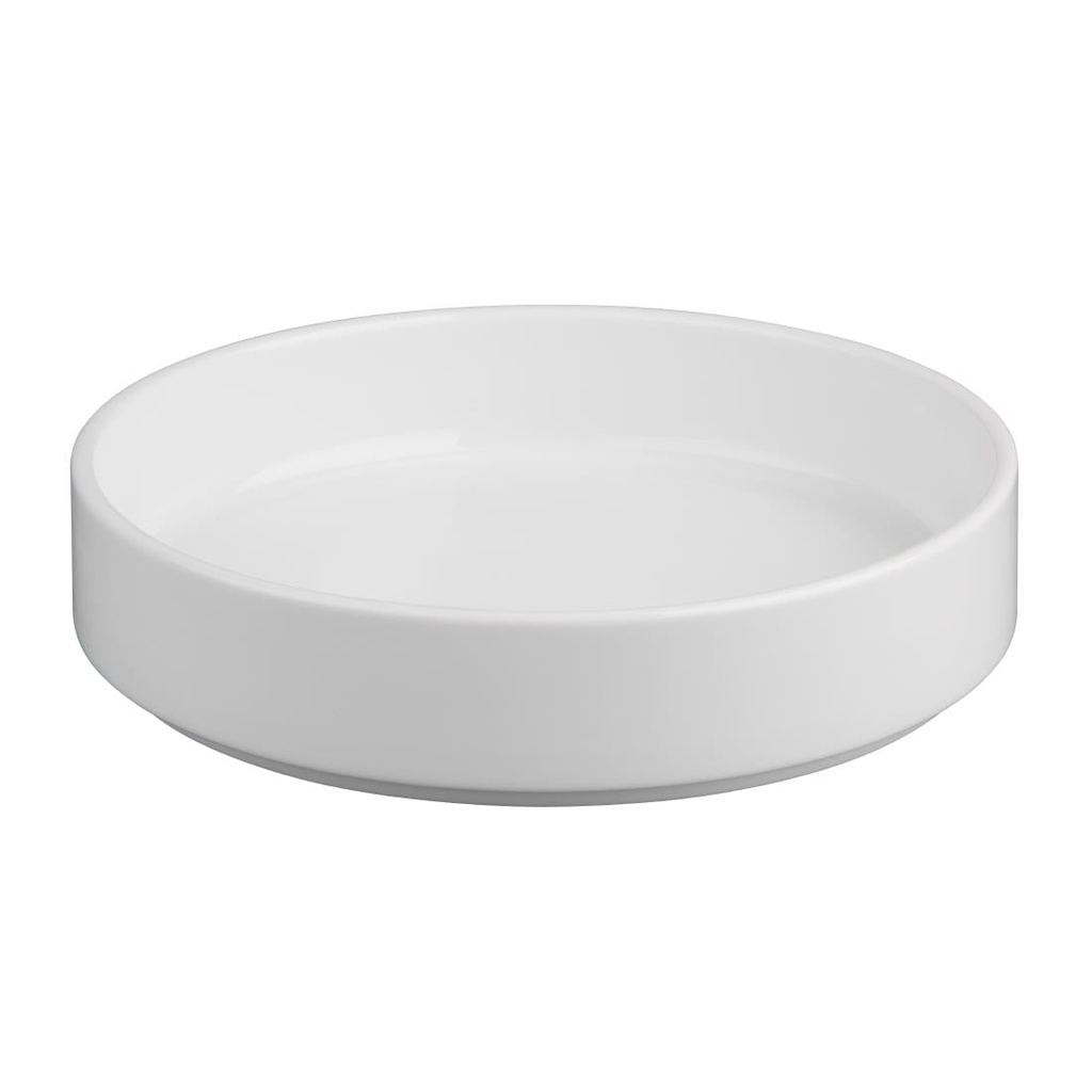 Olympia Whiteware Kom Met Platte Wanden - 215mm (4 Stuks)