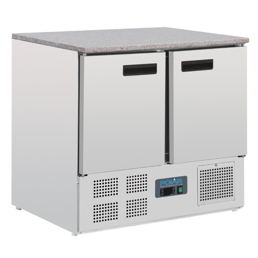 Polar G-serie koelwerkbank met marmeren werkblad 240Ltr
