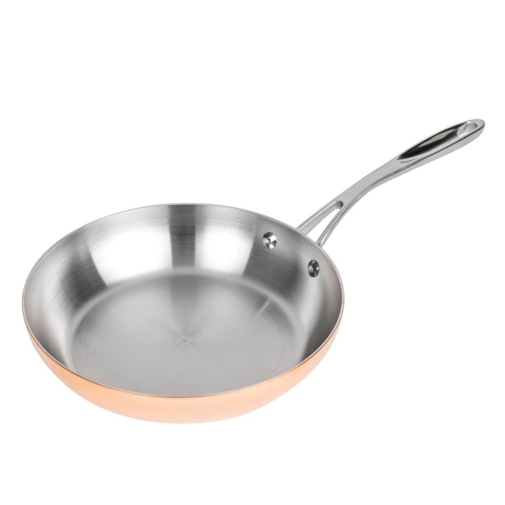 Vogue Triwall koperen inductie koekenpan 24cm