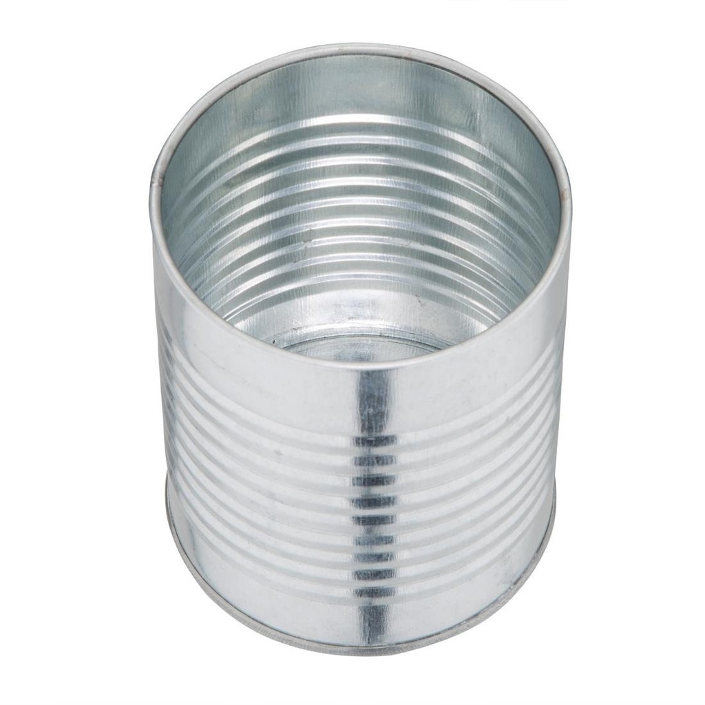 Olympia gegalvaniseerd stalen blik 11(H) x 9(Ø)cm
