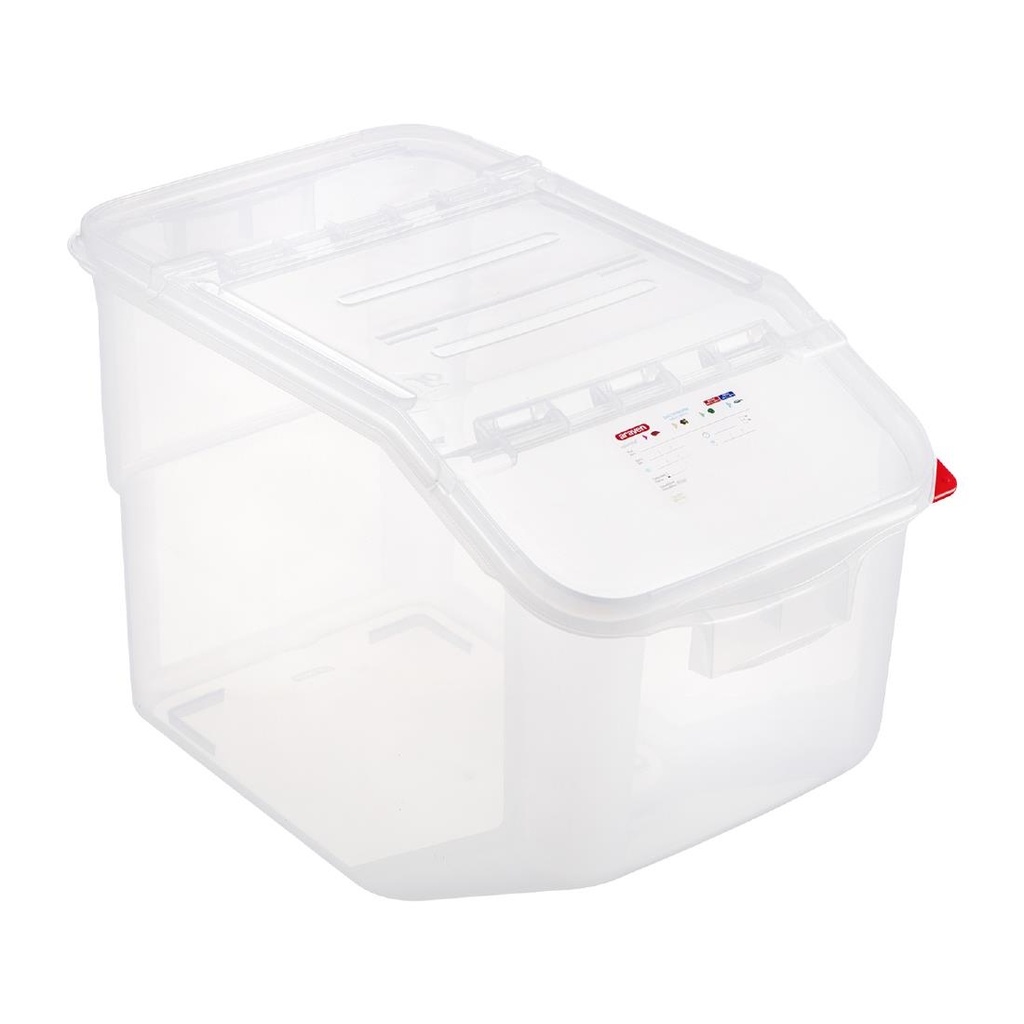 Araven transparante ingrediëntenbak 50Ltr