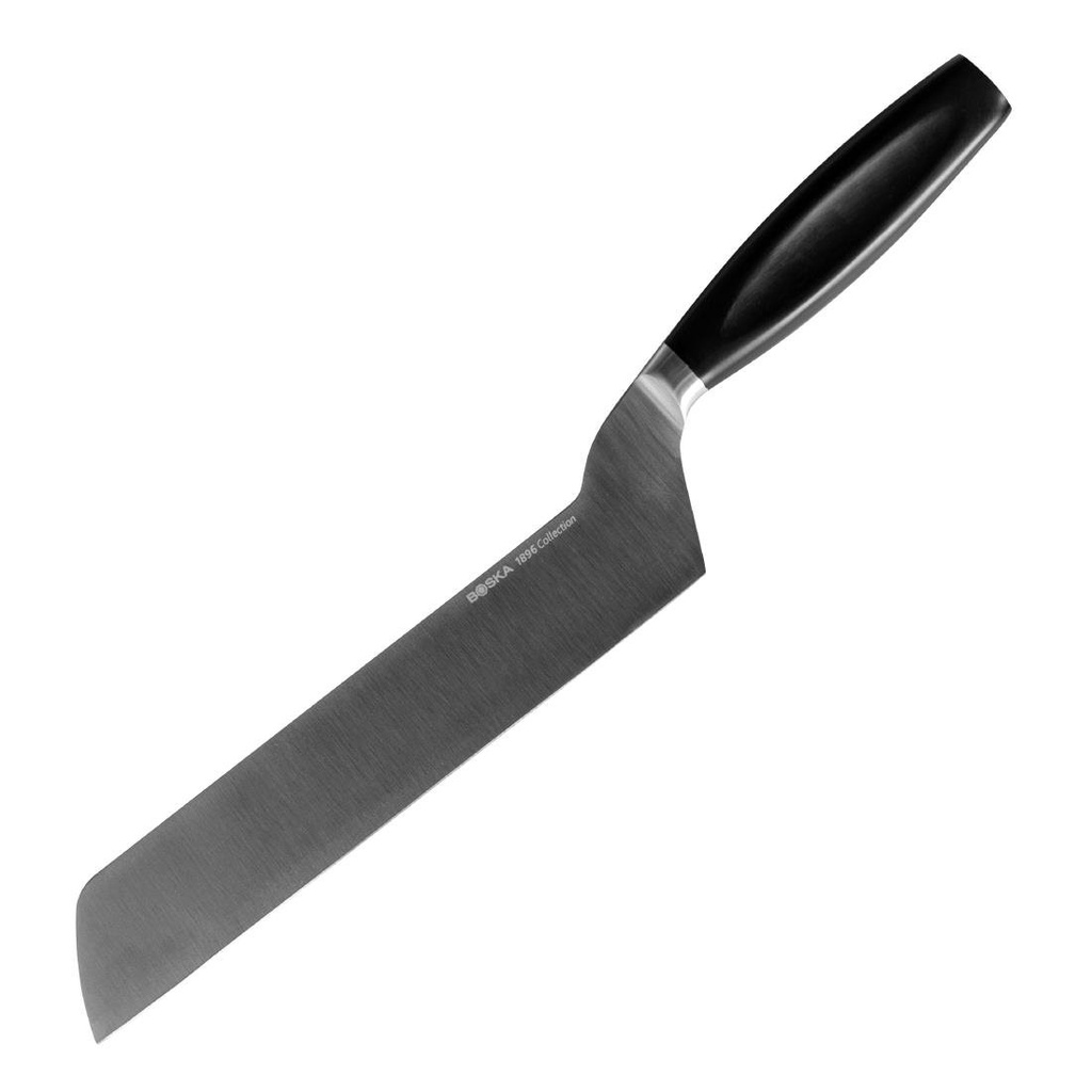 Boska universeel kaasmes zwart handvat 14cm