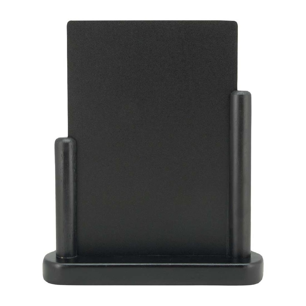 Securit Elegant medium houten tafelkrijtbord met zwarte lakafwerking