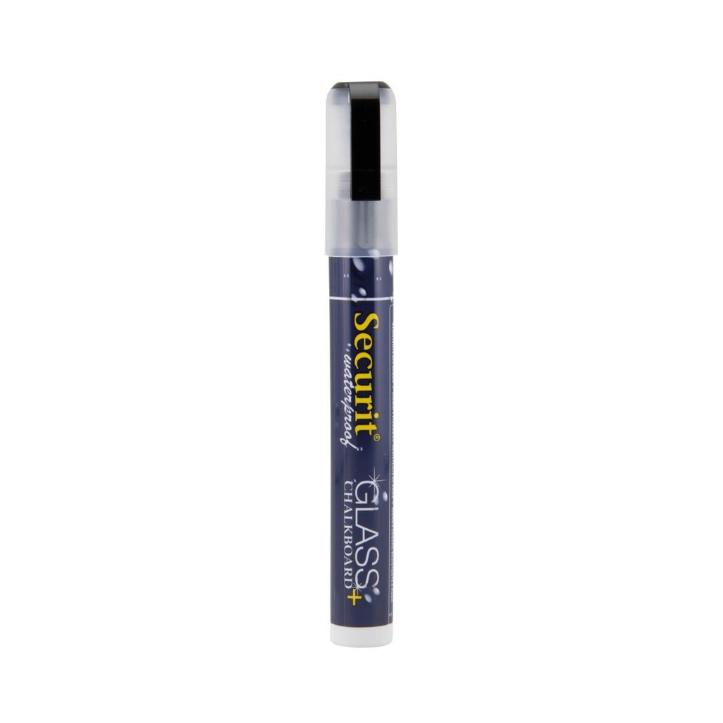 Securit Waterproof krijtstift (Glas + Krijtbord) in zwart met 2-6mm penpunt