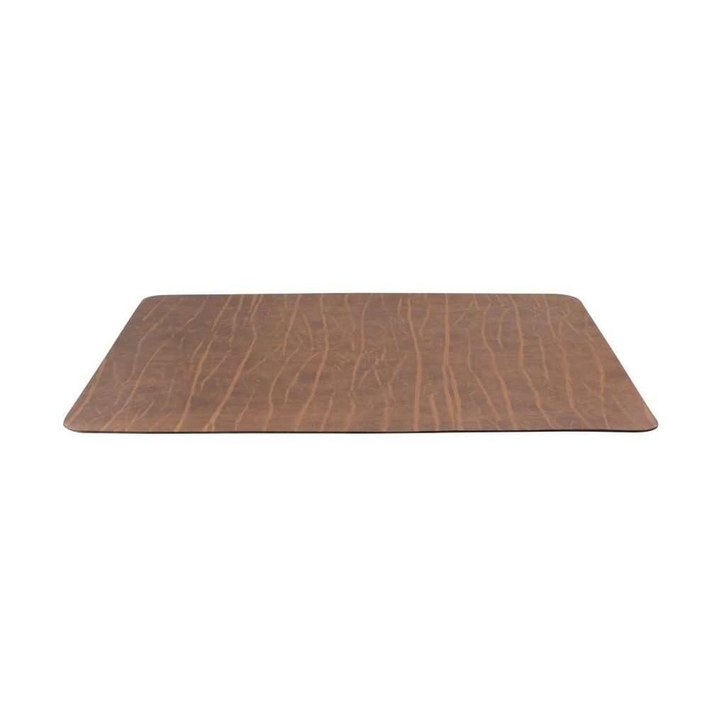Securit Leather Range Ruga Placemat van gelijmd leer