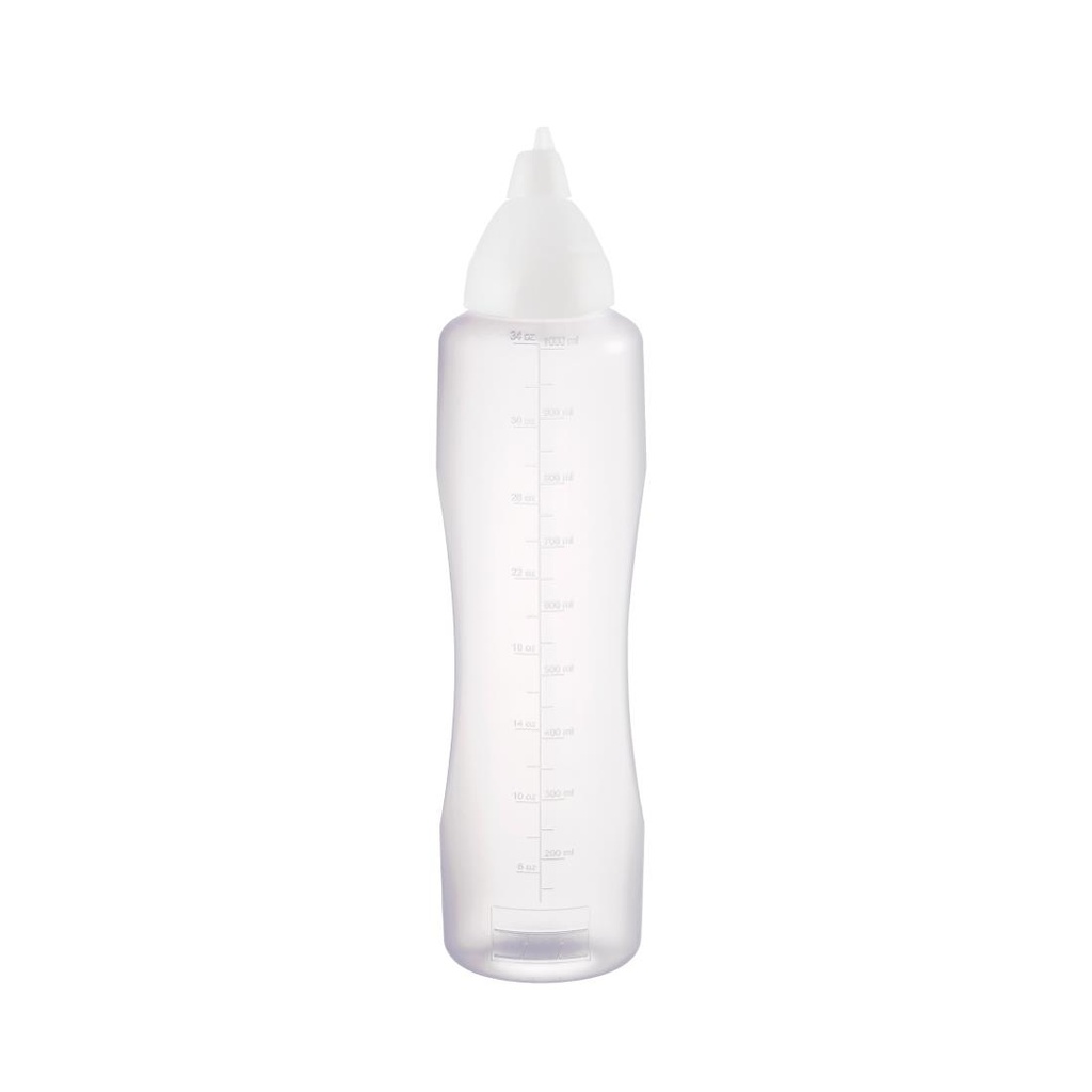 Aravent transparante anti-drup knijpfles 1Ltr