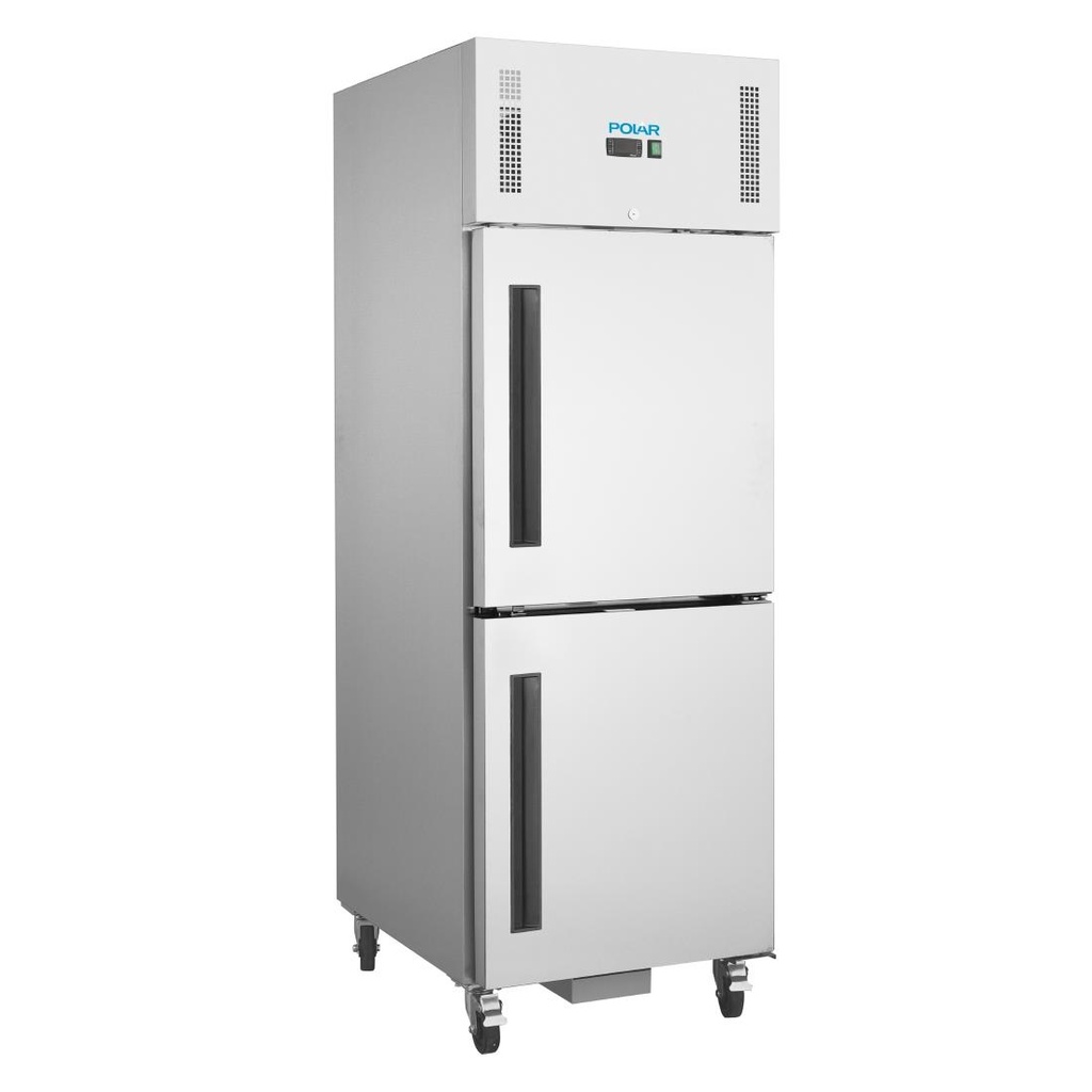 Polar g-serie staande koelkast met dubbele deuren 600ltr