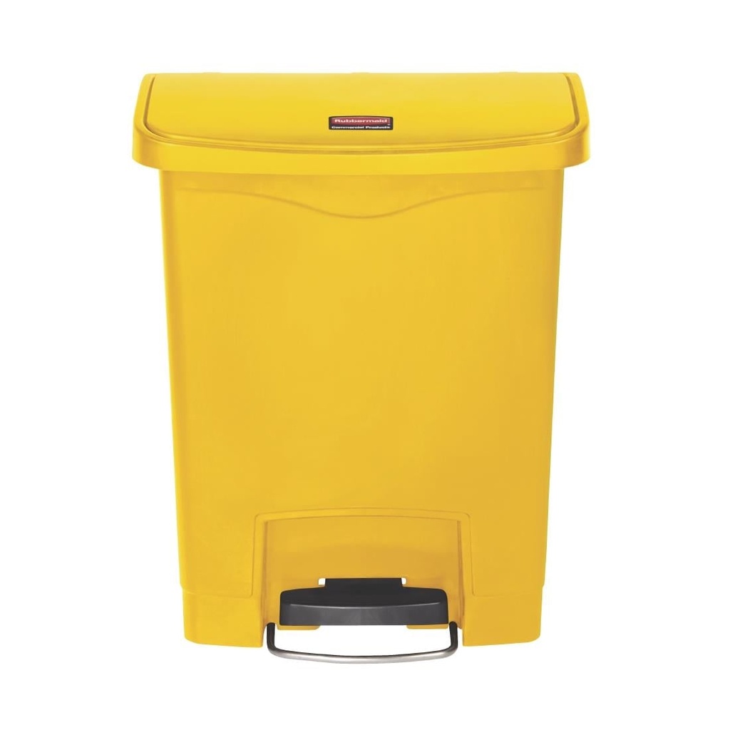 Rubbermaid Slim Jim Front Step pedaalemmer 30L geel