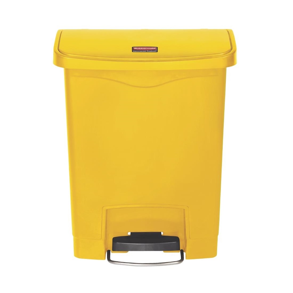 Rubbermaid Slim Jim Front Step pedaalemmer 30L geel