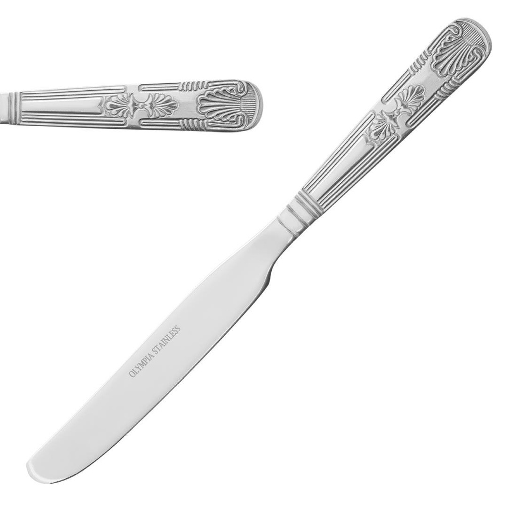 Olympia Kings dessertmessen 22cm massief heft 22,3cm (12 stuks)