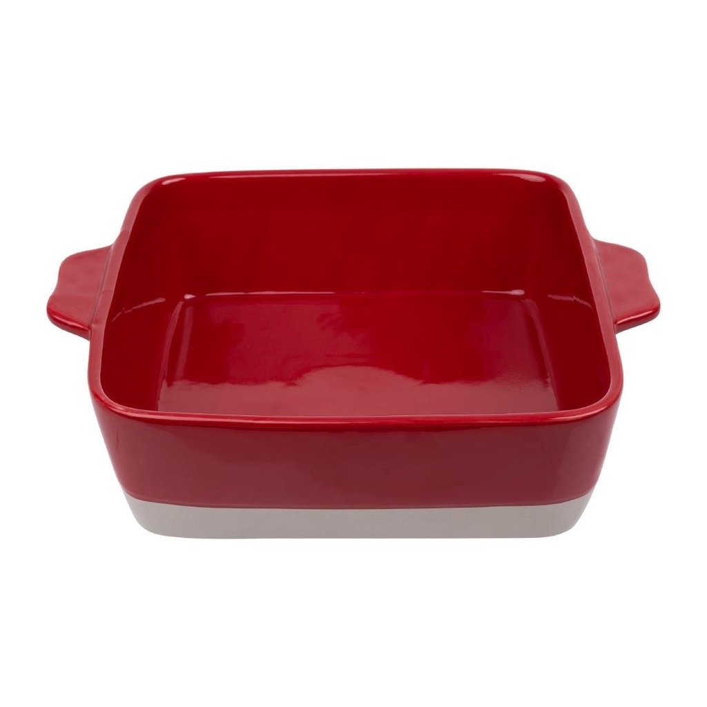 Olympia keramische braadslede rood en taupe 4,2Ltr