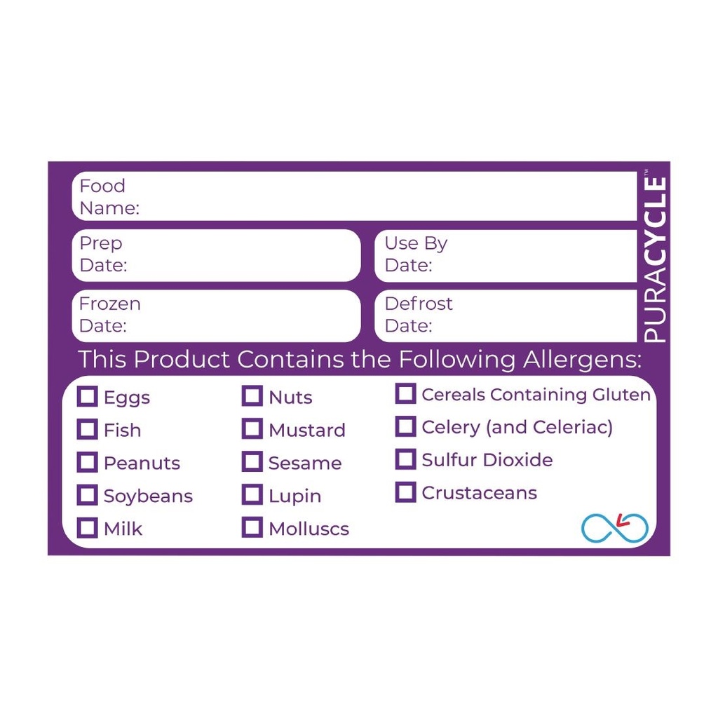 PuraCycle herbruikbare allergeenlabels (20 stuks)