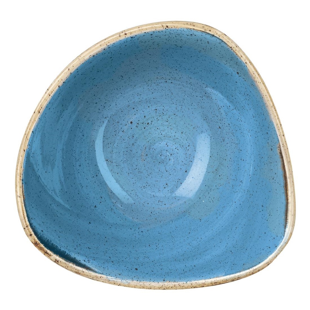 Churchill Stonecast Cornflower Blue driehoekige kom 15.3 cm (12 Stuks)