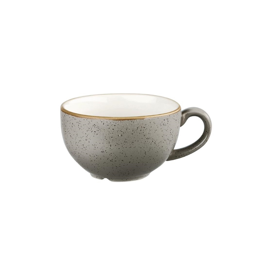 Churchill Stonecast Grey Cappuccino  cappuccino kopje 34 cl pak van 12