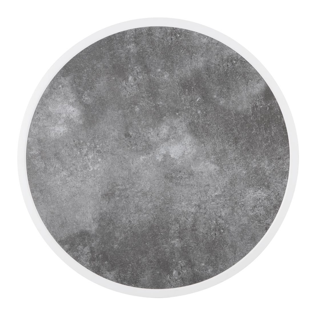 Bolero Rond Tafelblad Van Glasvezel, Donker Steeneffect, 580mm