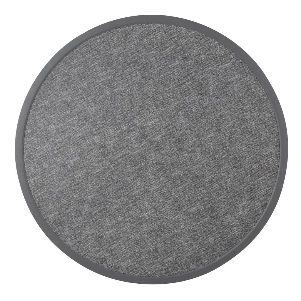 Bolero Rond Tafelblad Van Glasvezel, Geborsteld Zwart 580mm