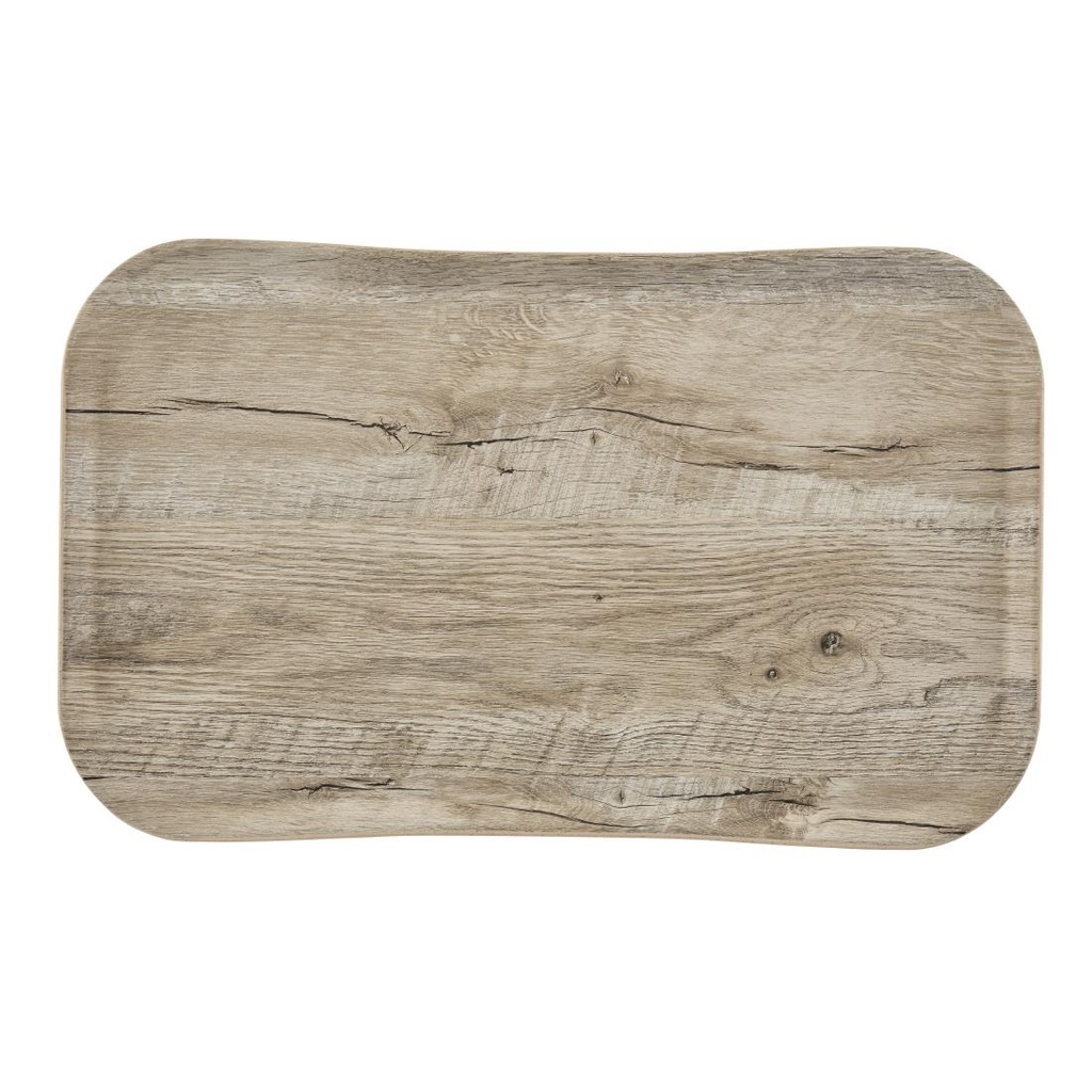 Cambro Versa dienblad 32x53cm rechthoekig rustiek decor licht eiken