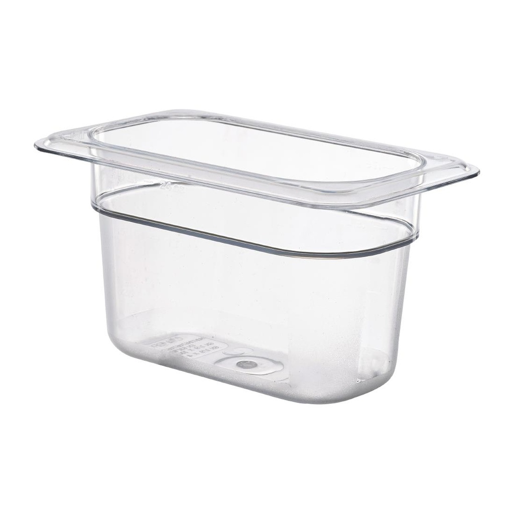 Cambro polycarbonaat gastronormbak GN 1/9 100mm