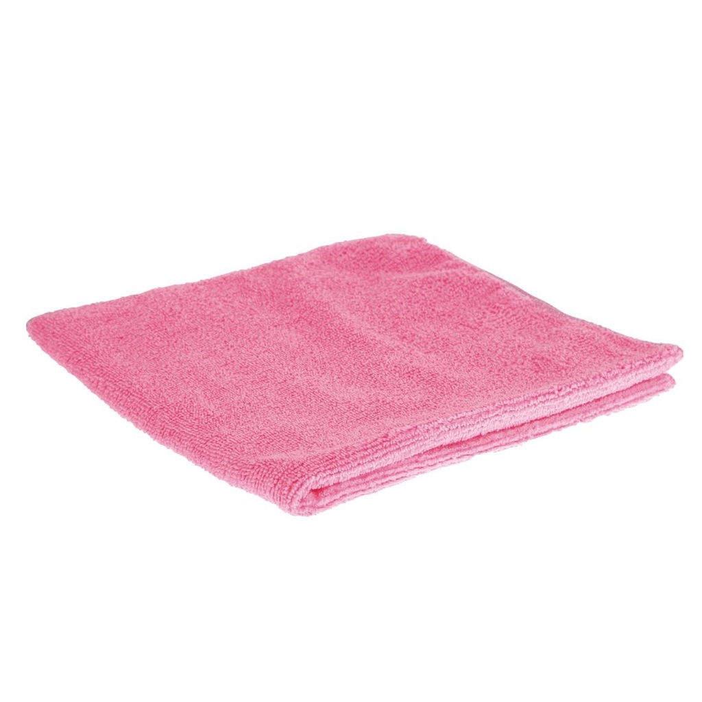 Jantex microvezel doeken 40x40cm roze (5 stuks)