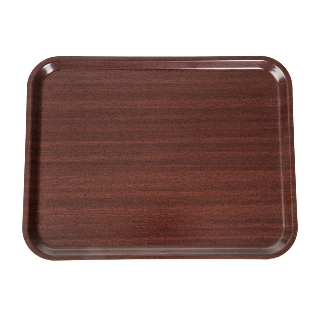 Cambro Capri gelamineerd dienblad mahonie 43x33cm