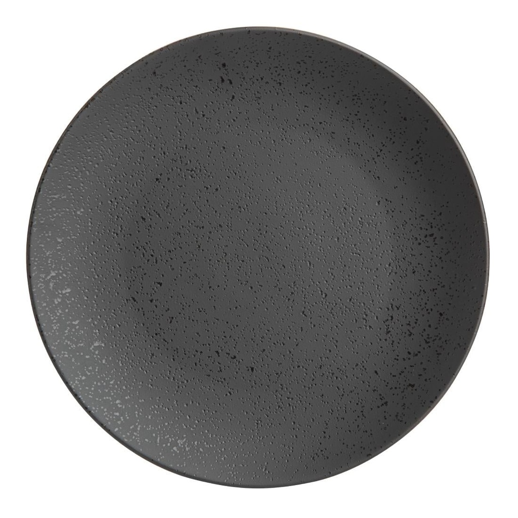 Olympia Fusion Ronde Borden 20,3cm Zwart (6 Stuks)