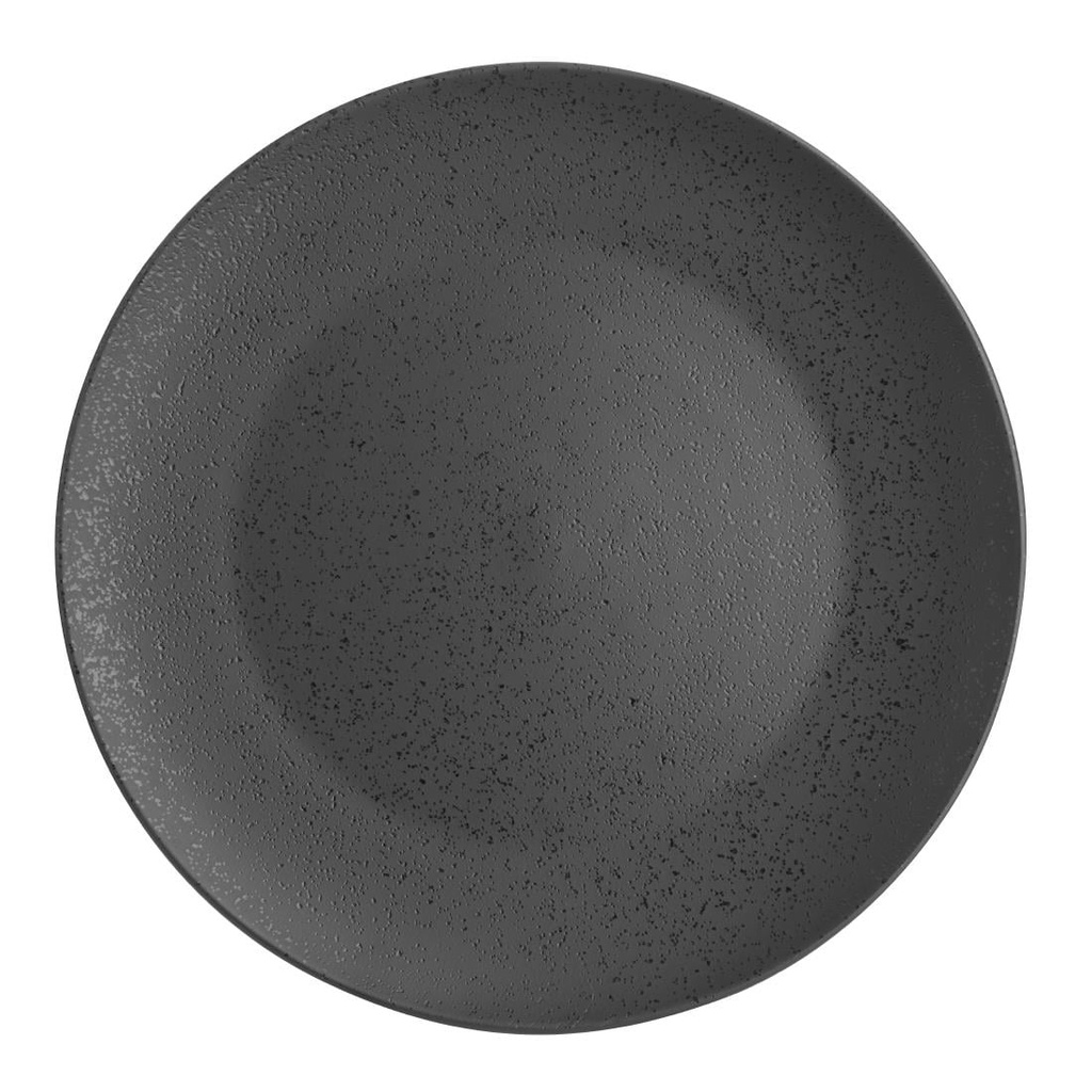 Olympia Fusion Ronde Borden 27cm Zwart (4 Stuks)