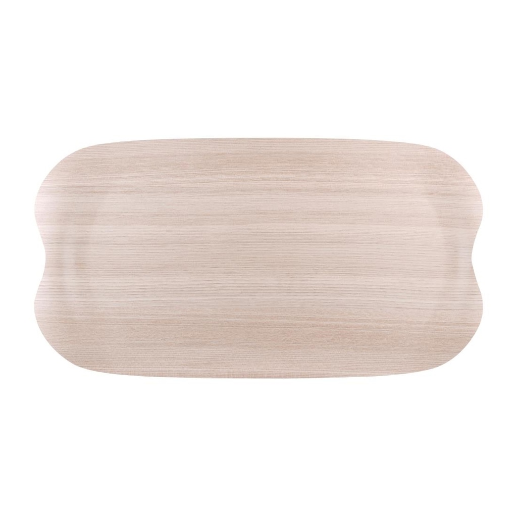 Roltex Wave dienblad licht houtnerf 43x23cm