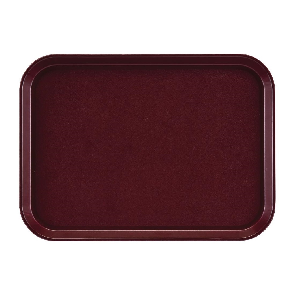 Cambro epictread glasvezel rechthoekig antislip dienblad bordeaux 415mm