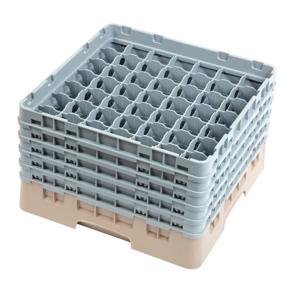 Cambro Camrack 49 compartimenten max glashoogte 257mm beige