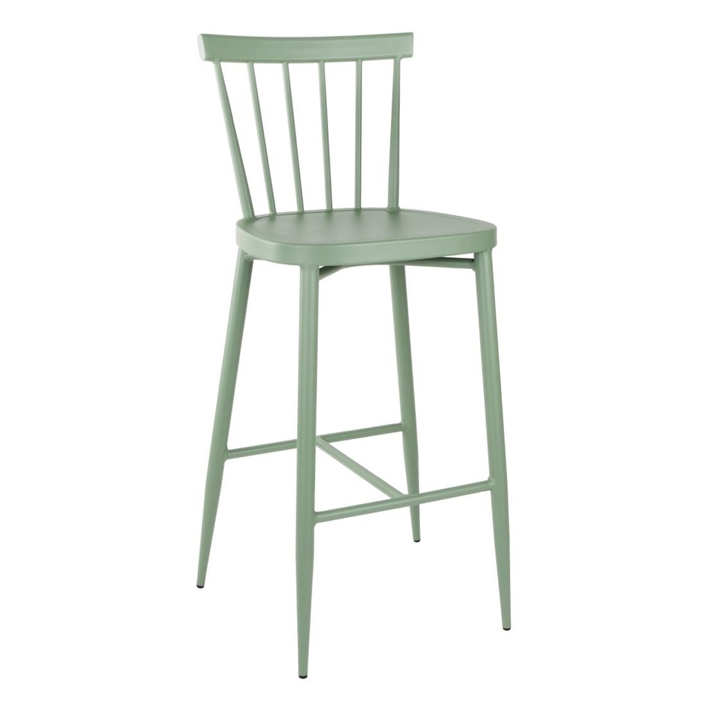 Bolero Windsor Aluminium Groene Hoge Krukken (2 stuks)