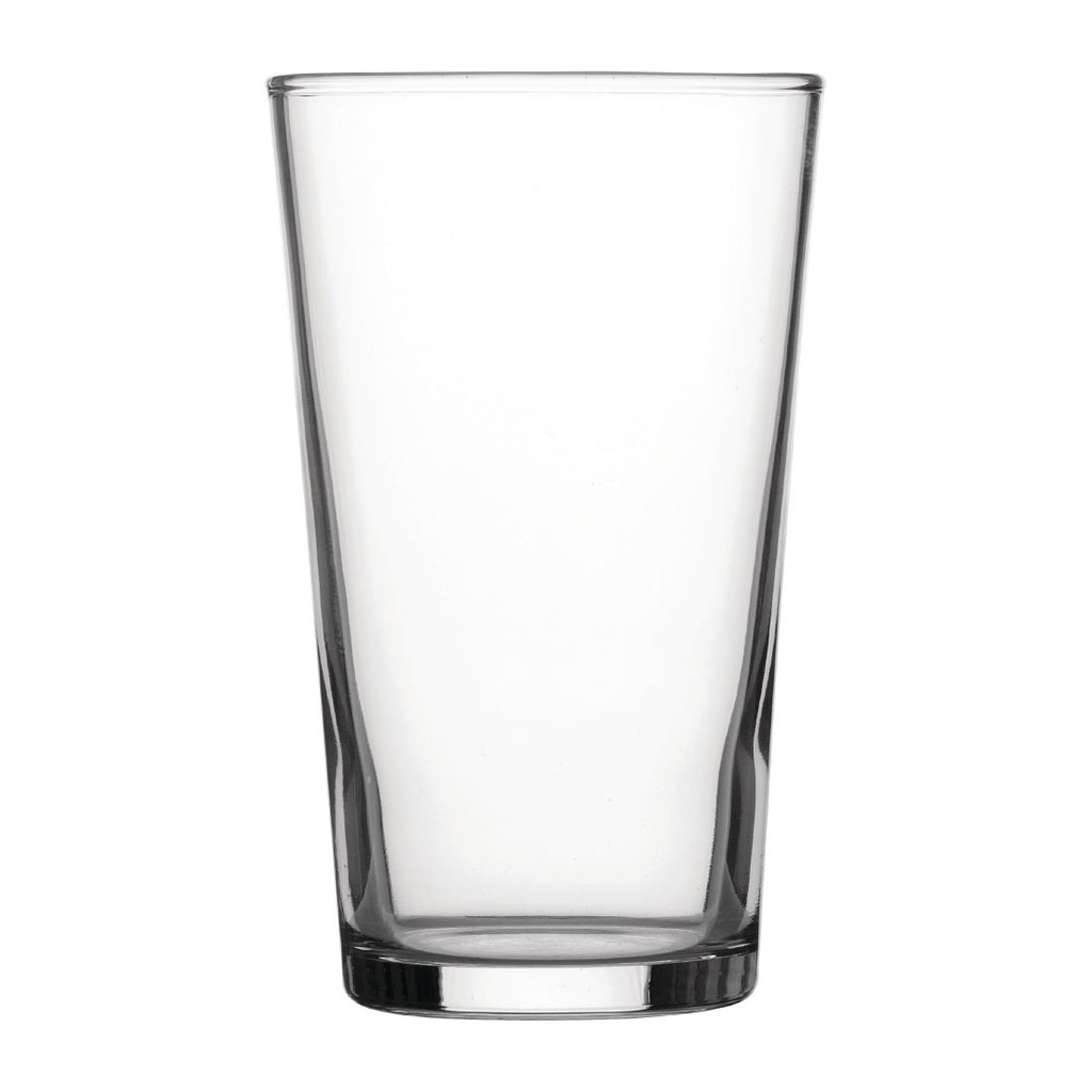 Utopia Nucleated Gehard Conische Bierglazen 280ml Ce-Gemarkeerd (48 Stuks)
