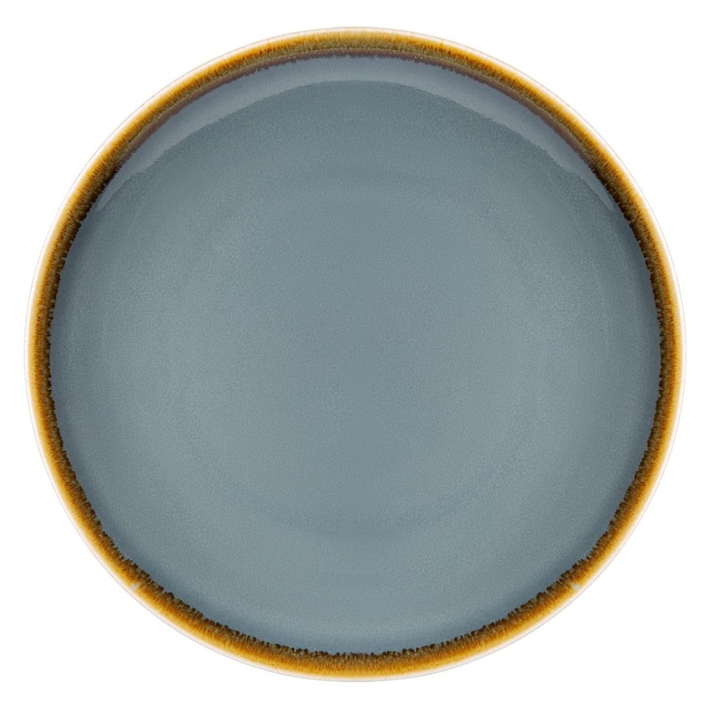 Olympia Kiln ronde coupeborden blauw 17,8cm (6 stuks)