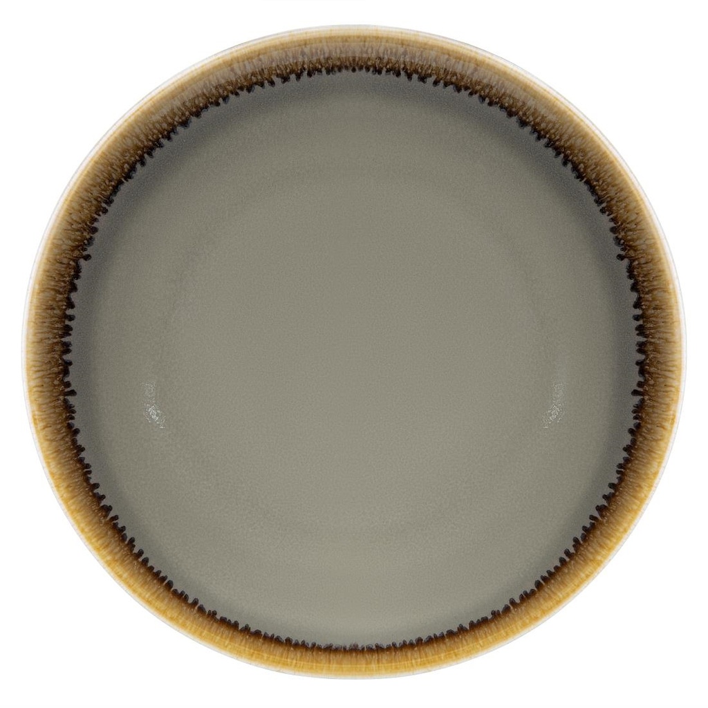 Olympia Kiln ronde coupeborden grijs 17,8cm (6 stuks)