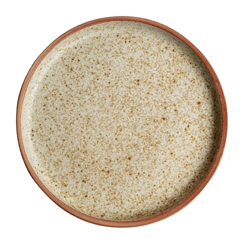 Olympia Canvas platte ronde borden crème 18cm (6 stuks)