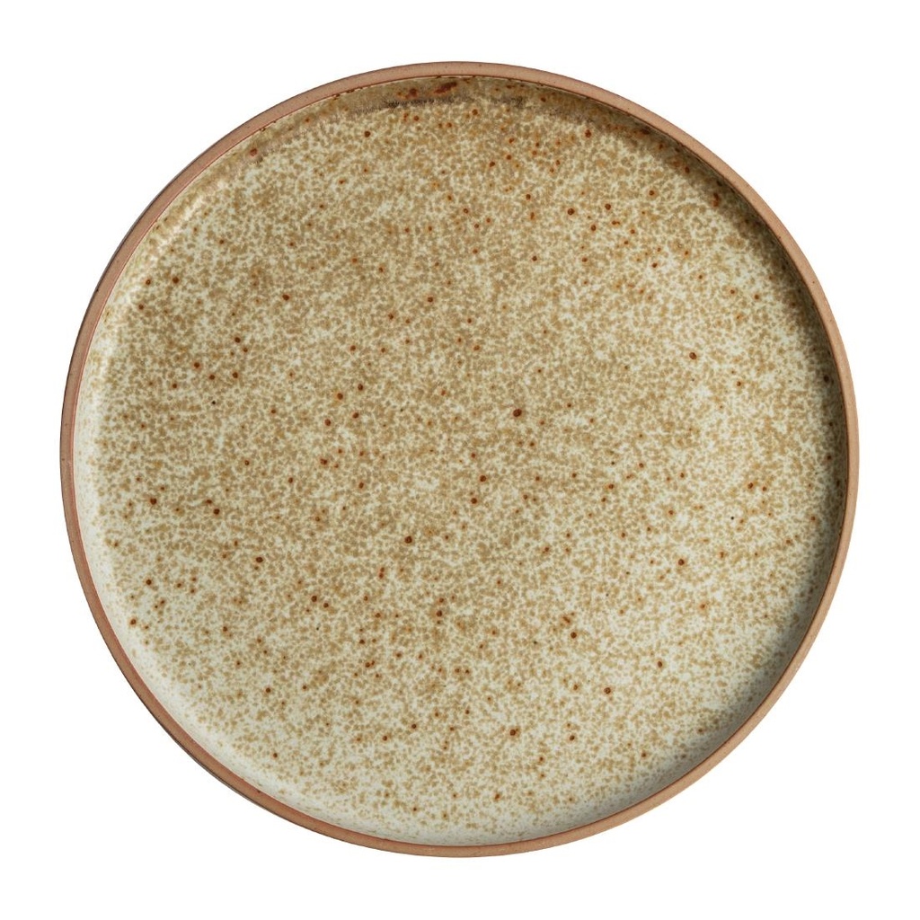 Olympia Canvas platte ronde borden crème 25cm (6 stuks)