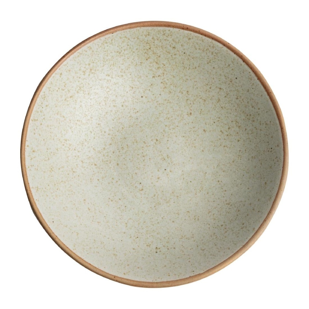 Olympia Canvas ondiepe schalen crème 20cm (6 stuks)
